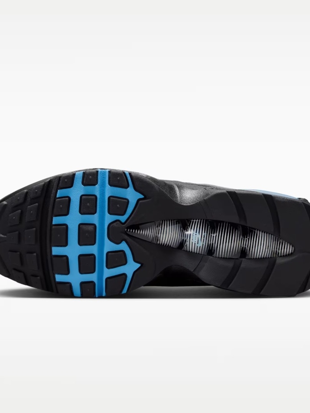 Nike Air Max 95 Black with Blue Accents Men's Size 10 New In Box! - Picture 6 of 10